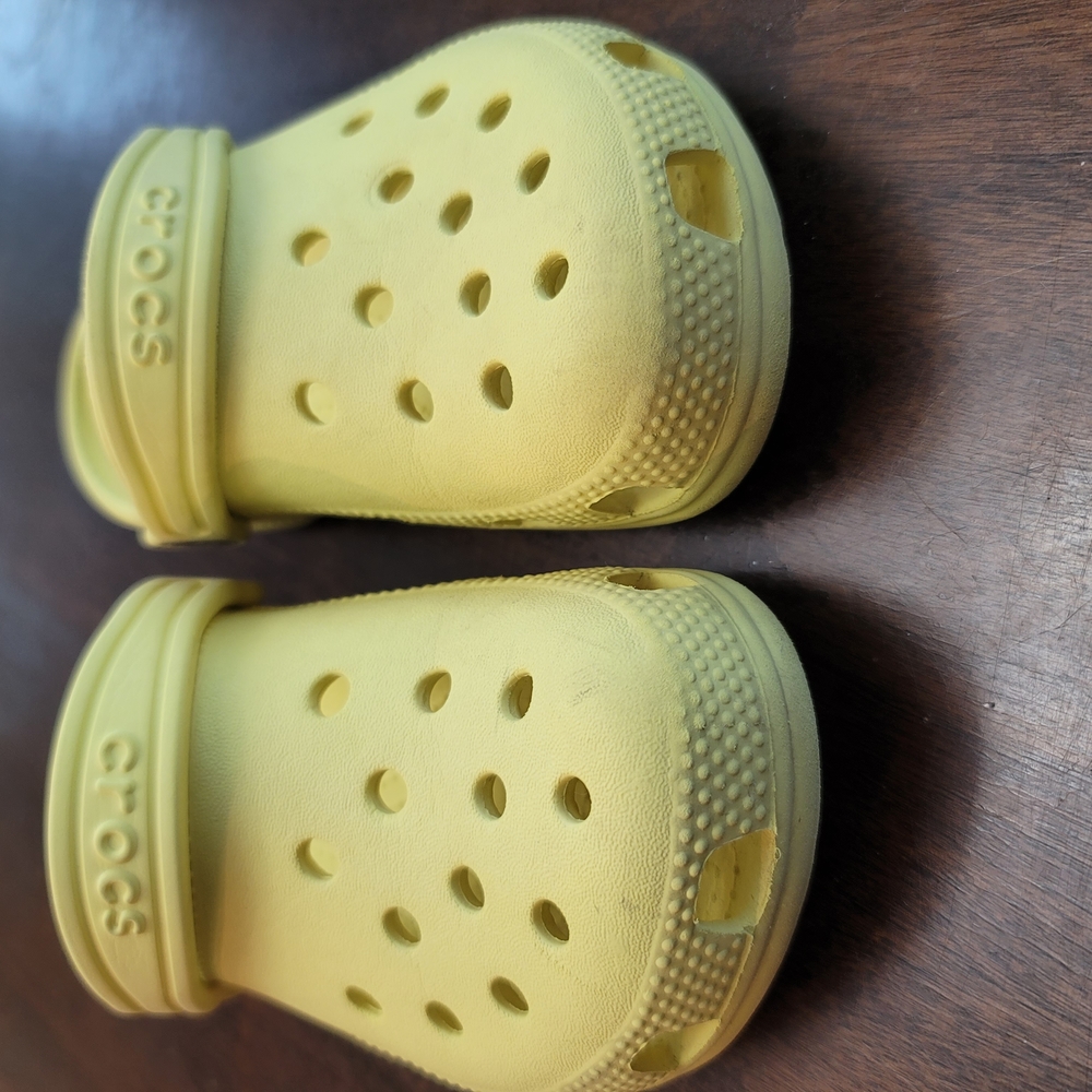 Crocs Kids Yellow Clogs